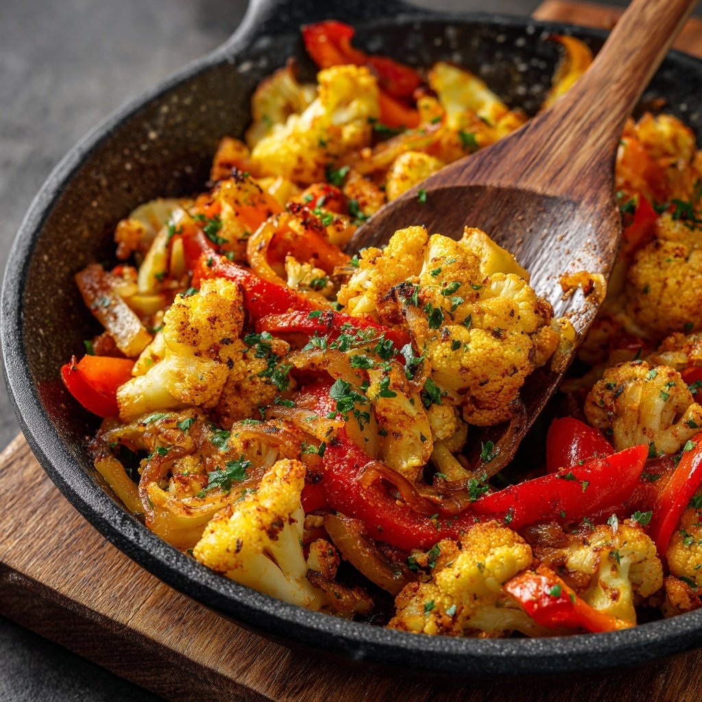 Blumenkohl Pfanne Mediterran