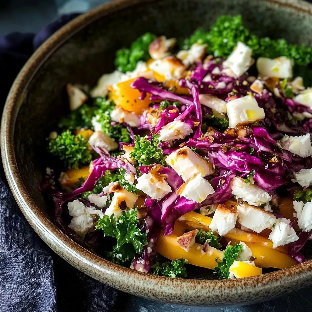 Gesunder Grünkohl-Hühnchensalat