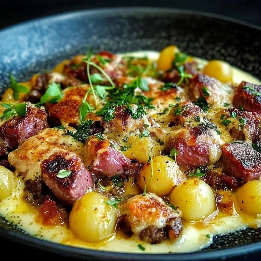 Rosenkohlauflauf mit Hackfleisch und Kartoffeln