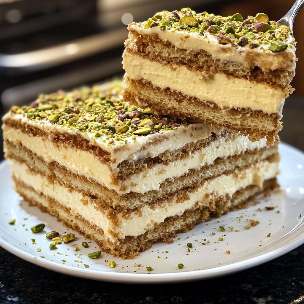 Pistazien-Tiramisu ohne Alkohol