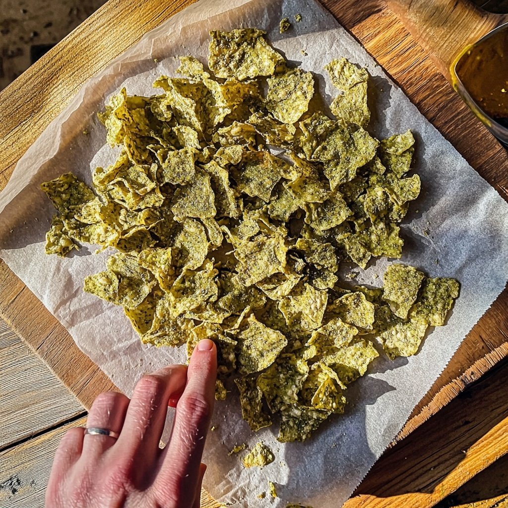Grünkohl Chips als gesunder Snack
