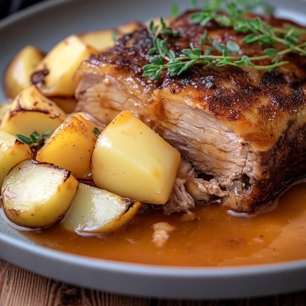 Hackbraten mit Knödelhaube