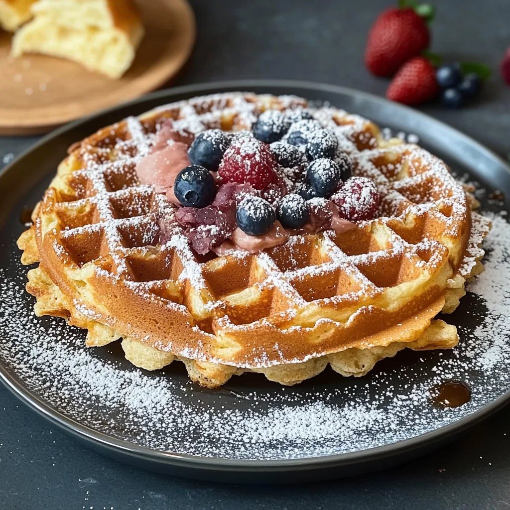 Fettarme Dinkel-Quark-Waffeln