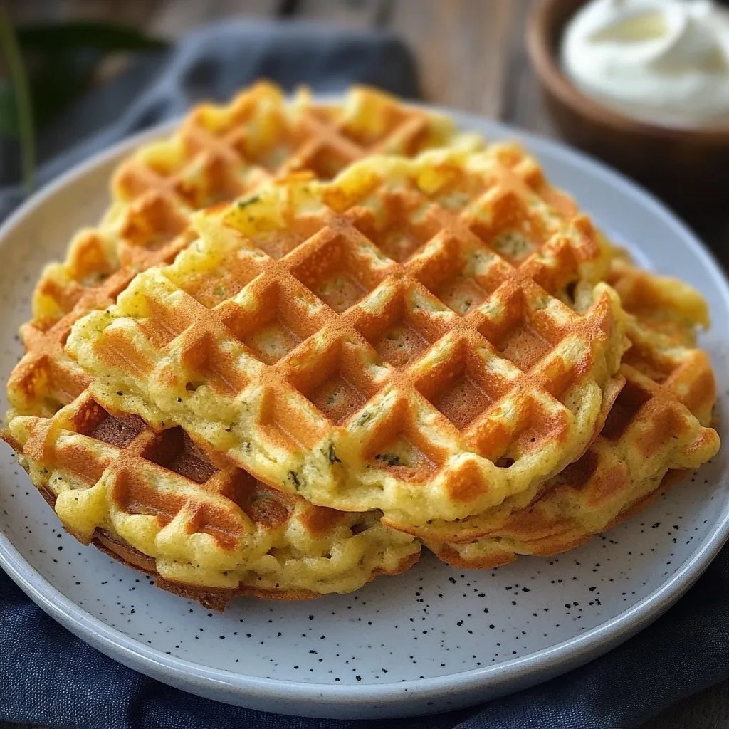 Herzhafte Waffeln