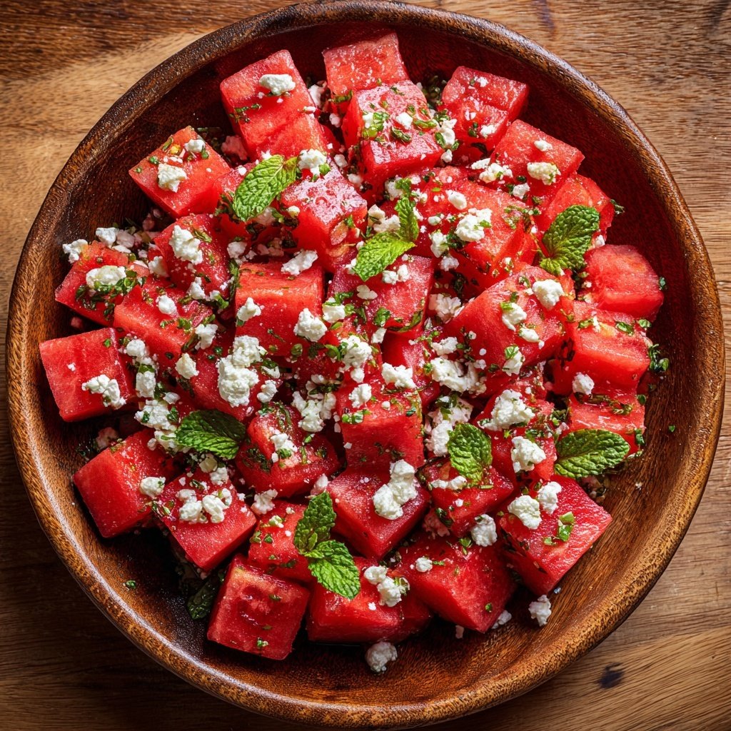 Wassermelonen-Feta-Salat