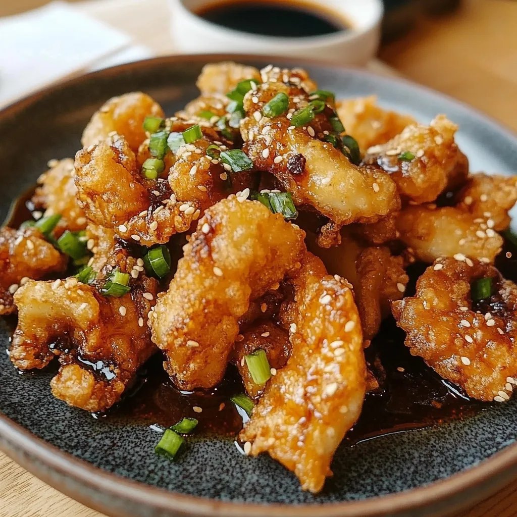 Koreanische frittierte Blumenkohl-Bissen