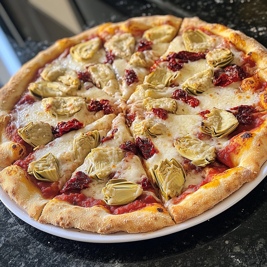Pizza mit Artischocken